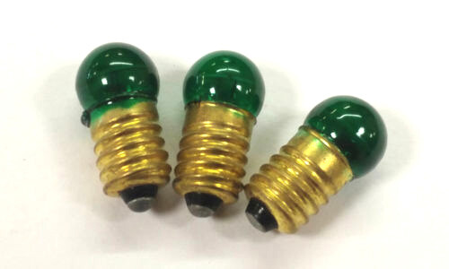 1447-Verde, 18 voltios, Cabeza pequeña, Bombilla atornillable 3 piezas. | Zustand: New