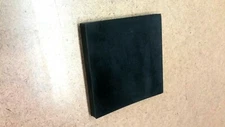 Neoprene Rubber Sheet  Solid 1/2" Thick x 3" Square - Spacer Pad  60 Duro Std