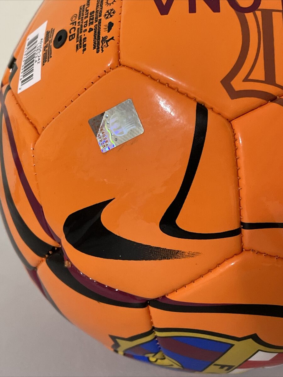 Nike FC Barcelona Soccer Ball, Volt Yellow, Size 4 - NEW! FAST! FREE  SHIPPING!