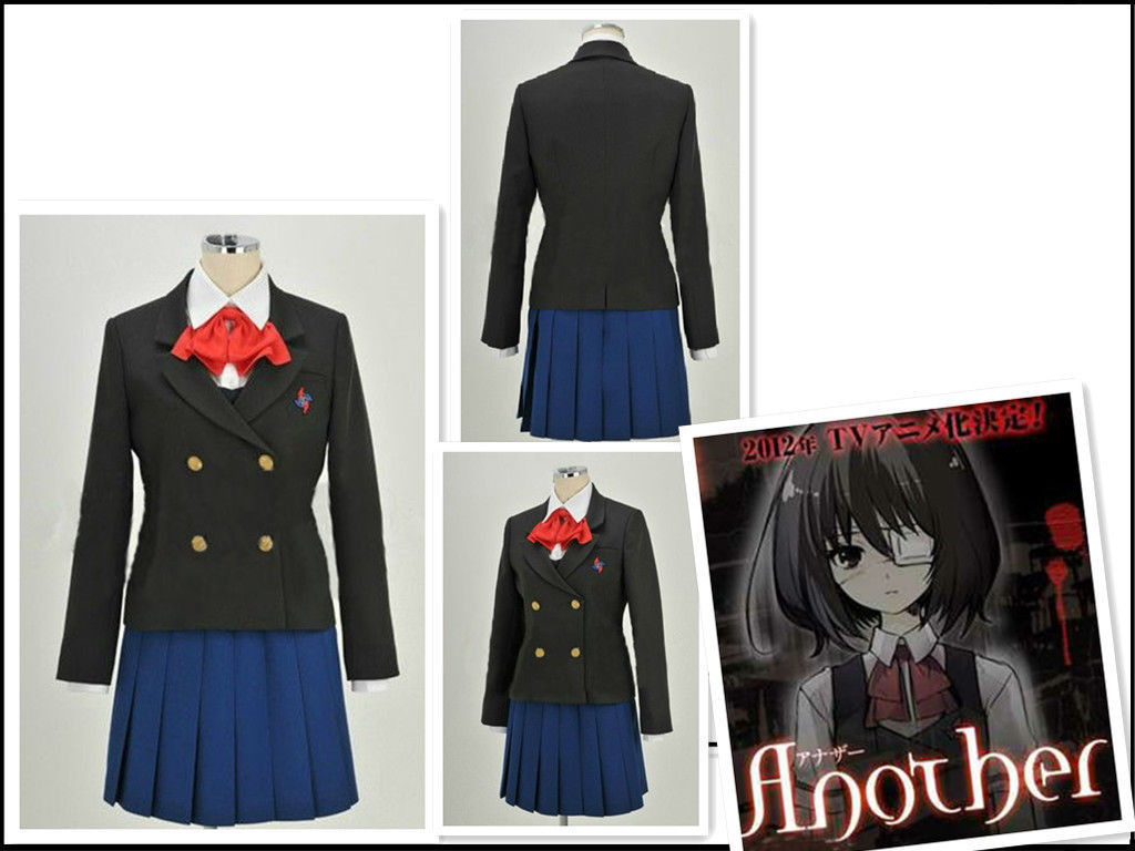 Another Mei Misaki Cosplay Uniform Costume with Eyemask::F | eBay