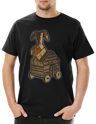 Trojan Rabbit Herren T-Shirt Monty Fun Knights Python Holy Grail Ni The Ritter