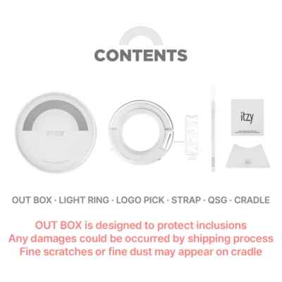 ITZY Official Light Ring Ver.2 Fanlight for MIDZY Concert Cheering