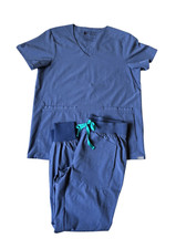 NWOT Figs Limited Edition Big Sky Fion Scrub Set Size S Blue Blue Joggers  Top