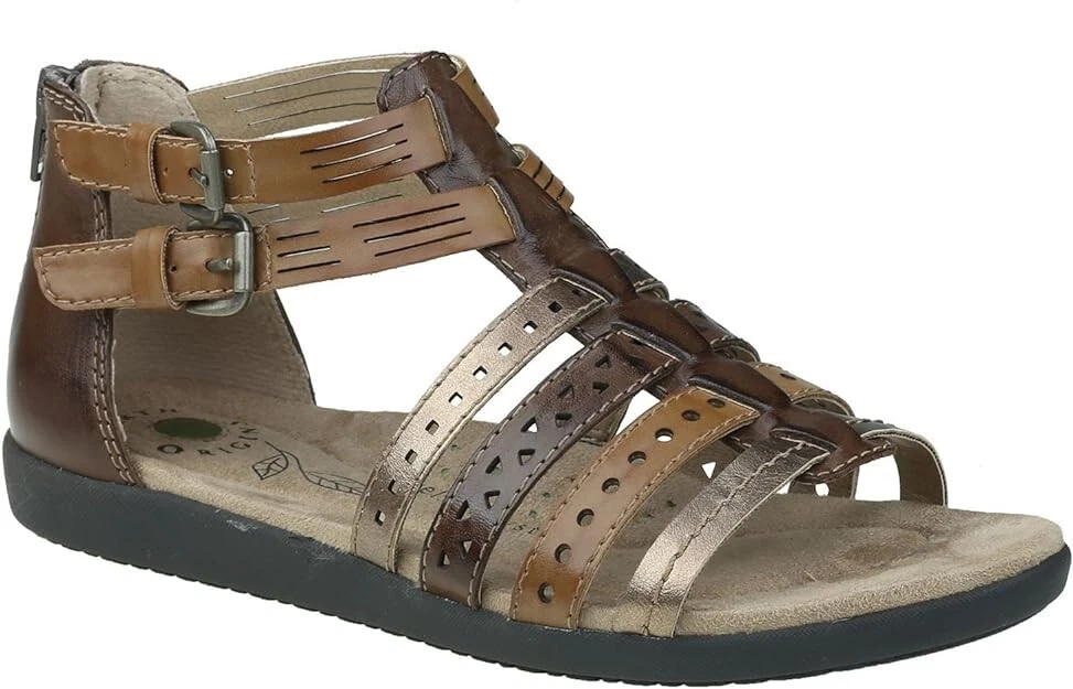 Earth Origins Women s Harlin Sandals Brown 6.5 W eBay