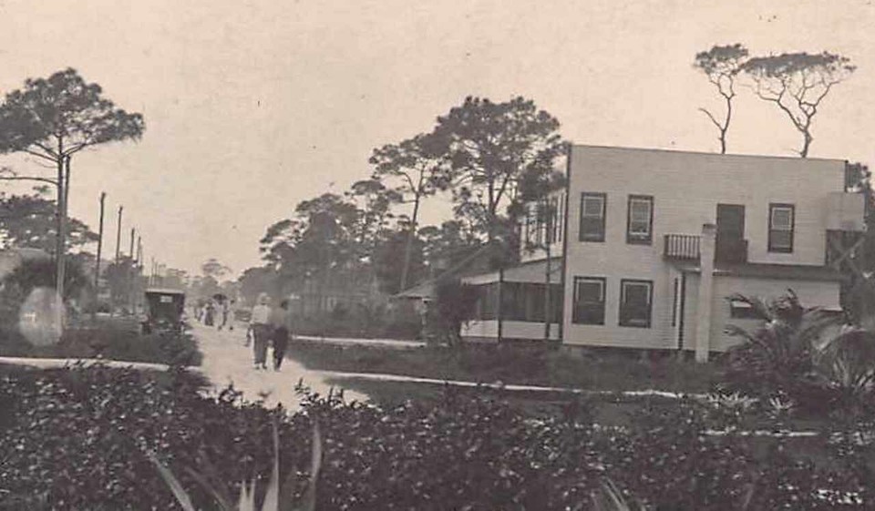 FL 1900's RARE! FLORIDA REAL PHOTO Early View Lake Worth FLA Palm