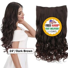Extensiones de Cabello Natural con Hilo Invisible Clip Pelo Humano Recta Rizada