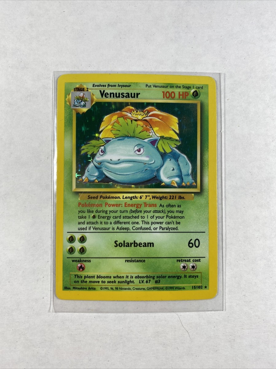 Pokemon Venusaur Base Set Holo 15/102 MP | eBay