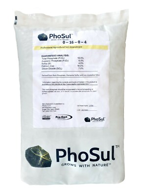50 lb PhoSul Granular Rock Phosphate 0-16-0 with Sulfur, Silica & Calcium