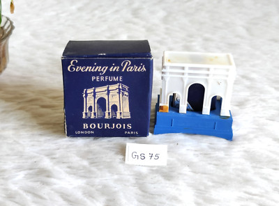 1940 Vintage Evening In Paris Bourjois Perfume Bottle Marble Arch Novelty Rare