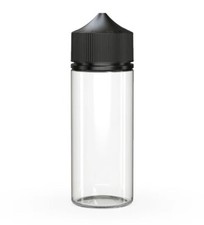 CHUBBY GORILLA 120ML V3 AUTHENTIC PET Bottles 5pack CLEAR BOTTLE/BLACK LID