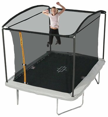Sportspower 6ft x 8ft Trampoline with Enclosure Rectangular For