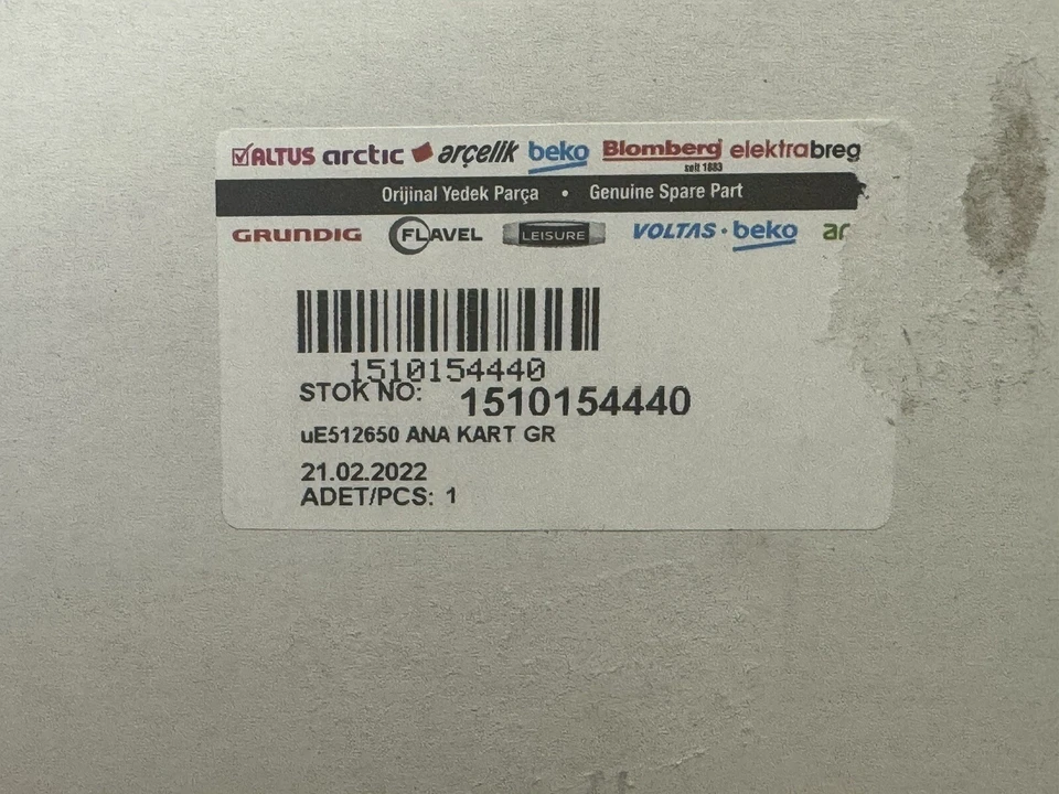 Nueva placa principal genuina OEM 1510154440 Blomberg lavavajillas 1510154440 (F5) Foto 2 de 2