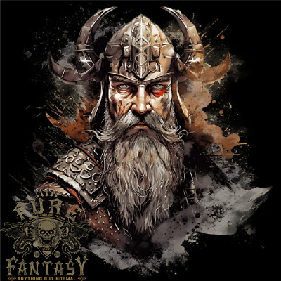 A Realistic Viking Warrior Herren T-Shirt aus leichter Baumwolle