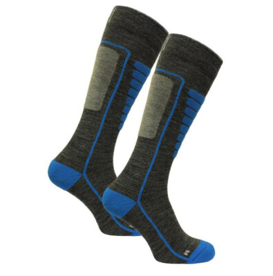Merino Skisocken - Merinowolle - Ski Socken Active-XR - Damen Herren  l  Woolona