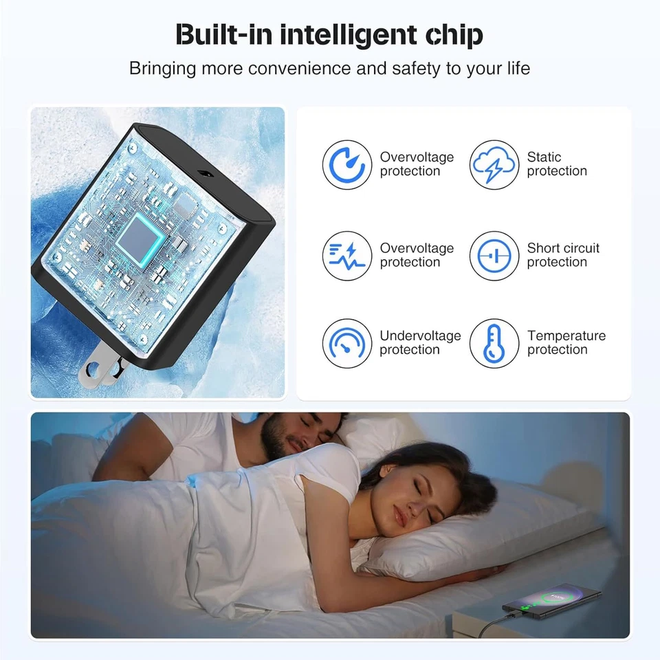 45W Fast Charger Power Adapter USB C Type C Cable For Samsung S25 24 23 22 21 20 - Image 3 of 4