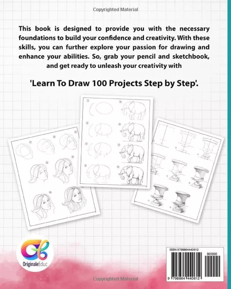 Learn to Draw 100 Projects Step by Step: How to Draw for Adults and Beginners, t - Image 2 of 2