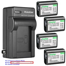 Kastar Battery AC Wall Charger for Sony Genuine NP-FW50 & OEM BC-VW1 BC-TRW