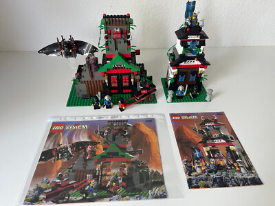 LEGO CASTLE NINJA: ROBBER'S RETREAT (6088) + SAMURAI STRONGHOLD (6083) - CHECKED