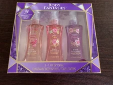Body Fantasy 3 Pack Fragrance Body Spray 1.7 Fl Oz - Free Shipping
