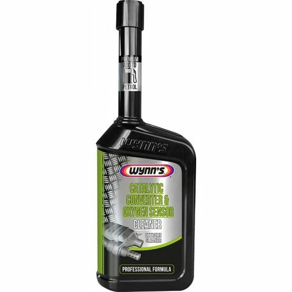 Wynns 25692 Catalytic Converter & Oxygen Sensor Cleaner 500ml Black Bottle