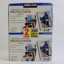 Lot Of 245 Costco Kirkland Professional Glossy Inkjet Photo Paper 4"x6" 10.4 Mil