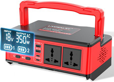 350W Power Inverter Compatible with Milwaukee 18V Battery, DC 18V to AC 110-120V