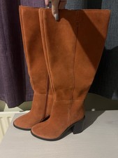 Wide Calf Genuin Suede Boots Size 5