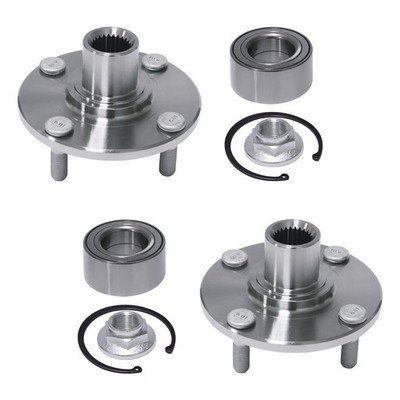 Front Wheel Hub Bearings Pair 2 for 2000-2009 2010 2011 Ford Focus 2.0L 2.3L
