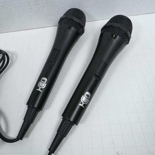Lot Of 2 Singing Machine Wired Microphones For Karaoke