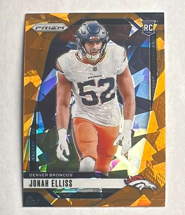 2024 Panini Prizm Jonah Elliss Rookie Card RC Orange Ice #356