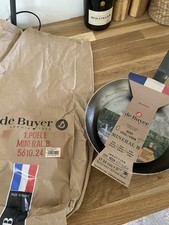 De Buyer Mineral B Pro Carbon Steel Fry Pan, Nonstick 24 cm Silver (B)