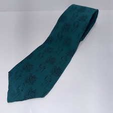 J. Garcia Men's Green Tie 100 Silk Made in USA