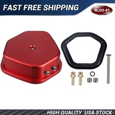 Valve Cover Kit Billet Aluminum Sandblasted Red Oxide For GX390 Predator 420