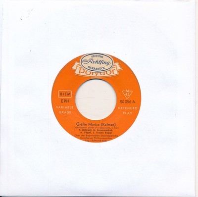 Gräfin Mariza - Operetten-Querschnitt - Polydor - LC Single 7'' Vinyl 289/16