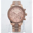 Michael Kors MK6485 Ritz Rose Gold Two Tone Bracelet Analog Quartz Women Watch