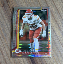Topps Chrome George Karlaftis Refractor #90 Kansas City Chiefs
