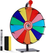 12" Prize Wheel Spinner 14 Slots with Stand for Games  Events