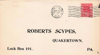 1928 FDC Cover #645 Valley Forge No Cachet to Roberts, Scypes & Co.