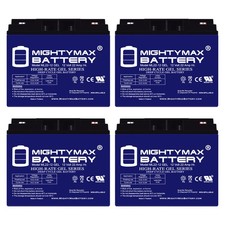 Mighty Max 12V 22AH GEL Battery Replacement for Jump N Carry JNC1224 - 4 Pack