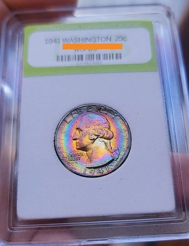 UNC- BU 1941 WASHINGTON SILVER QUARTER- 052