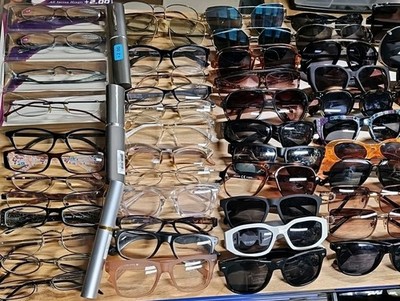 16 Pounds Assorted Grab Bag Lot Of 250+ Sunglasses Eyeglasses Reader FRAMES ONLY