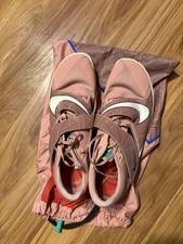 Nike Rival Athletic Track  Field Running Spikes Pink Shoes with Bag