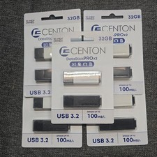 Lot of 10 Centon DataStick Pro 32GB USB 3.2 Flash Drive  for PC & Mac