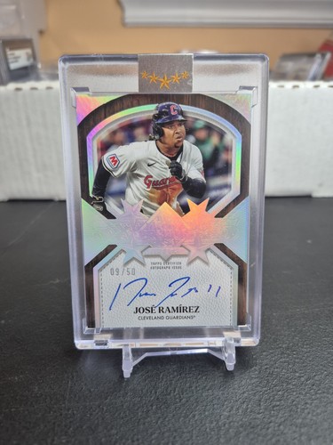 Jose Ramirez #FTPA-JR 2025 Topps Five Star Five Tool Phenom Autograph card