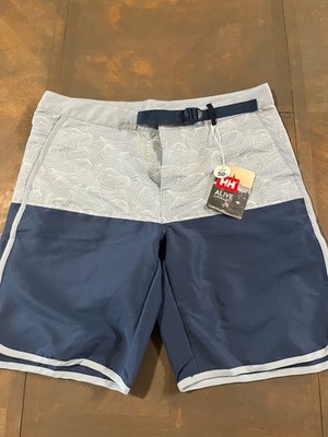 Helly Hansen stolen water shorts 9.5 inch men's size medium blue NWT retain $75