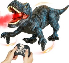 Remote Control Robot Dinosaur Toys for Kids 5-7,2.4G Electronic RC Blue