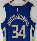 Giannis Antetokounmpo Authentic Signed Bucks XL Nike NBA City Edition Jersey JSA