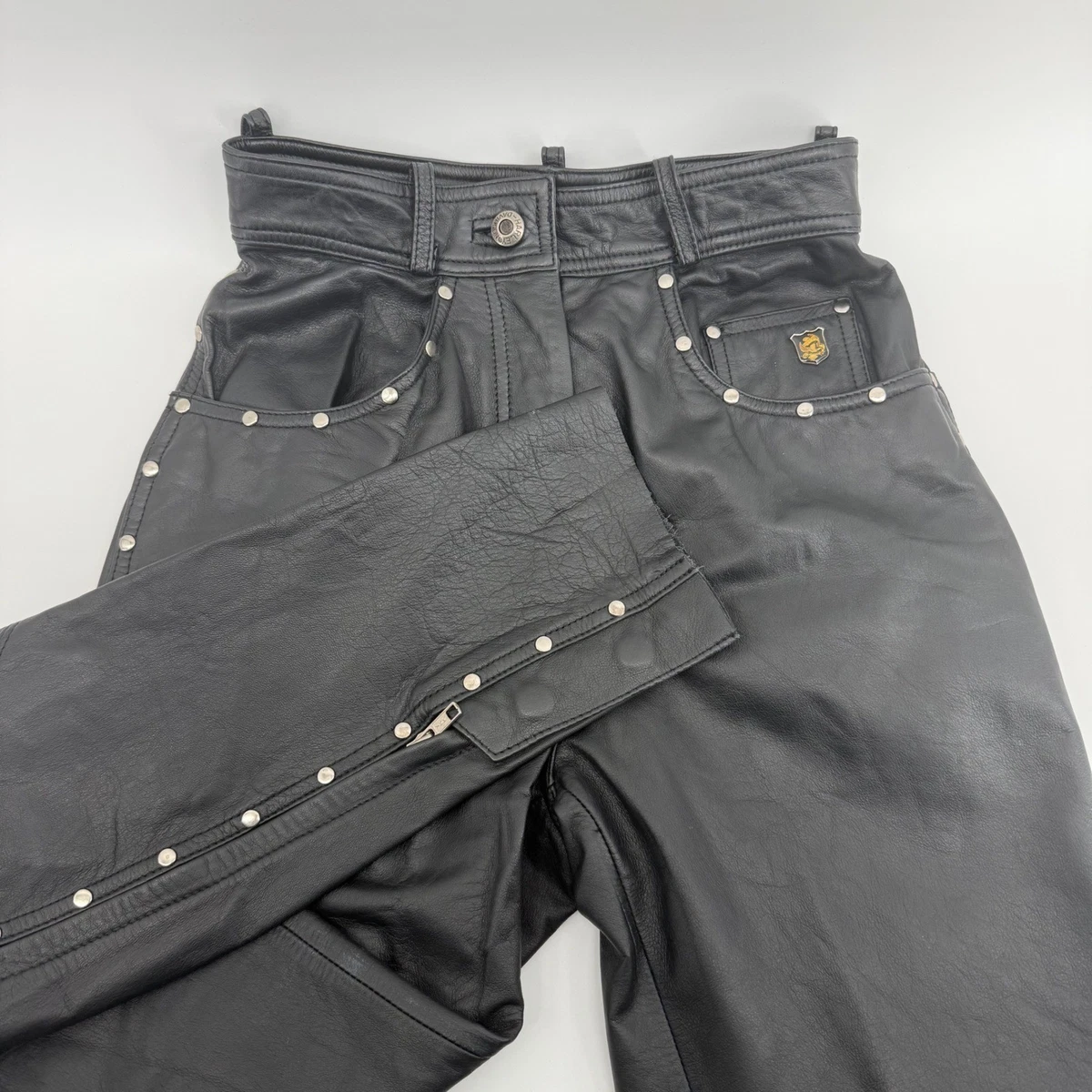 Harley-Davidson Studded Leather Pants for Women for sale | eBay