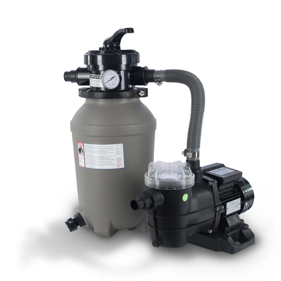 Pool Sandfilteranlage Trend Top Ø 250mm mit 5 m³/h Filterpumpe Vorfilter Pumpe