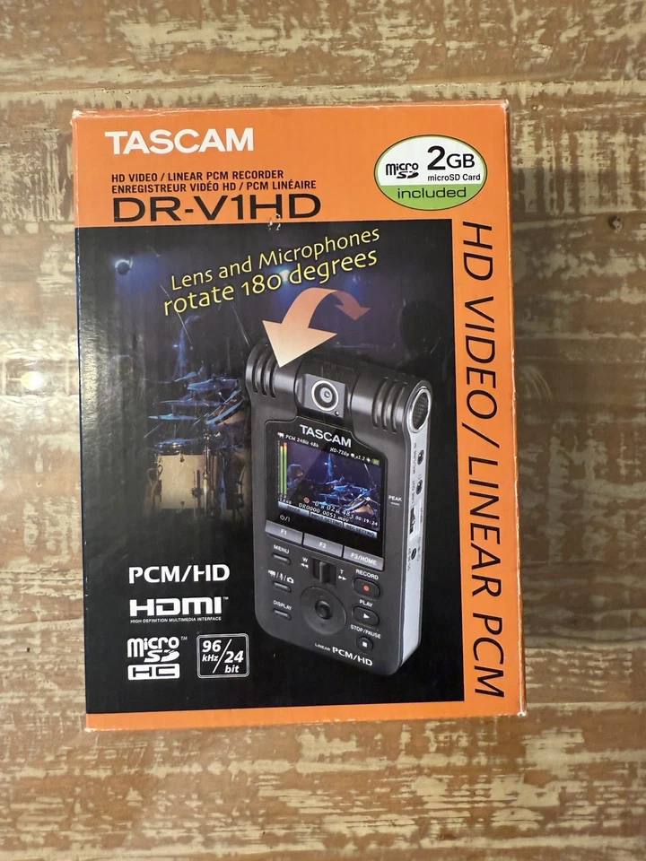 Tascam DR-V1HD PCM/HD Videorecorder Audiorecorder Linear PCM Micro SD getestet